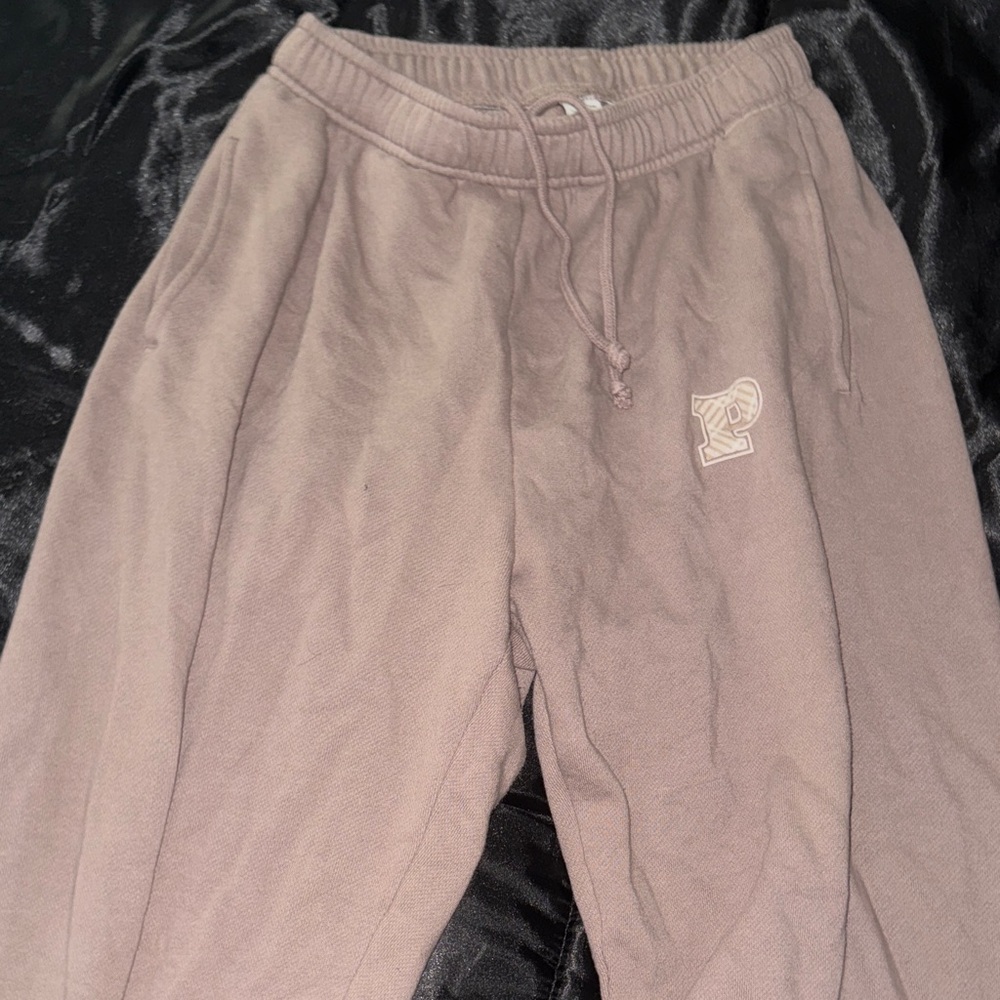 PINK Brown Jogger Sweatpants